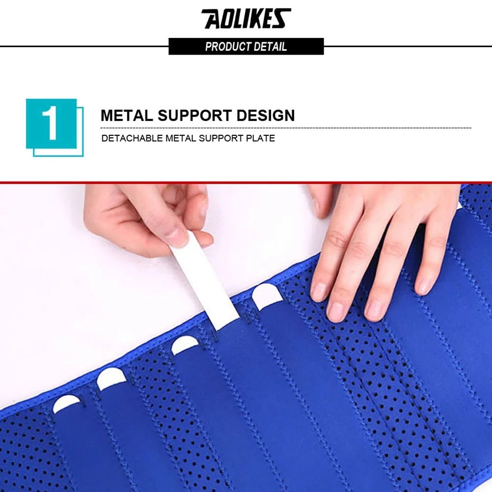 AOLIKES A-7994 Waist Trimmer Belt Waist Trainer Tummy Wrap Stomach Body Wraps Tummy Shaper Strap for Fitness Running Jogging Sports - 7