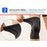 AOLIKES HX-7718 1 Pair Outdoor Sports Protective Knee Brace Support Anti-skid Knee Sleeve - Black/XL - 6