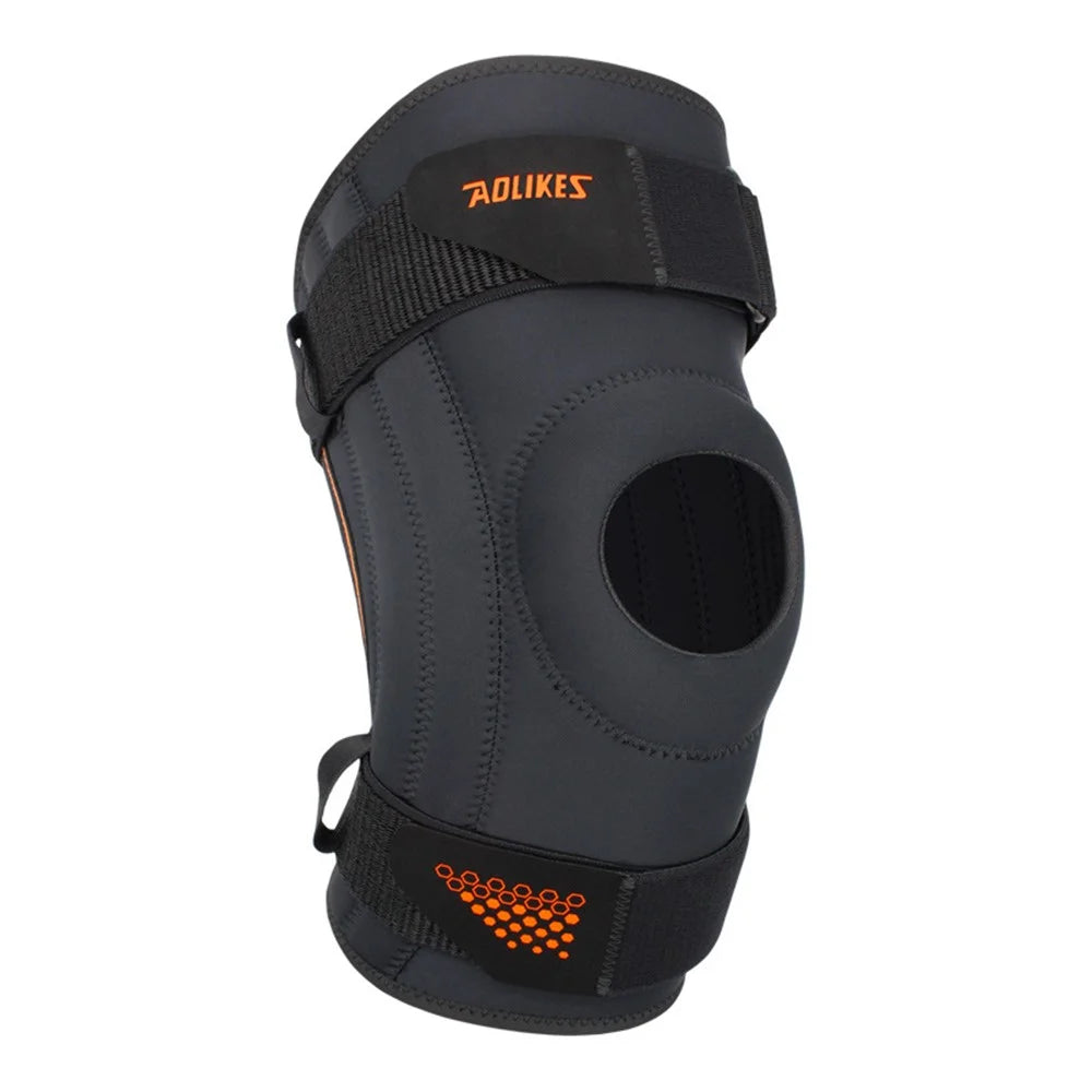 AOLIKES HX-7902 1Pc Knee Brace for Women and Men Knee Pain Reliever Patellar Knee Support with Side Stabilizers for Meniscus Tear Arthritis - M - 2