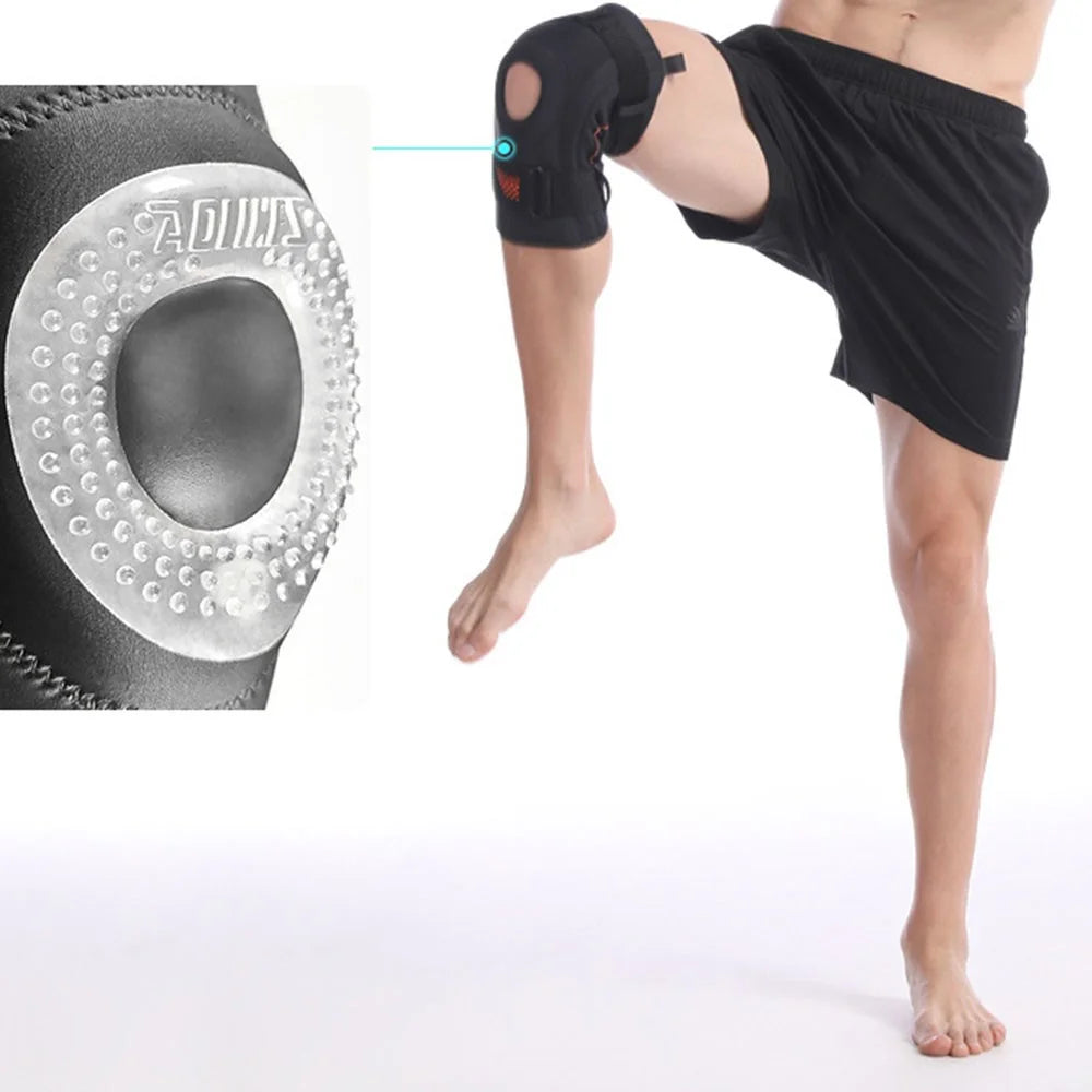 AOLIKES HX-7902 1Pc Knee Brace for Women and Men Knee Pain Reliever Patellar Knee Support with Side Stabilizers for Meniscus Tear Arthritis - M - 3