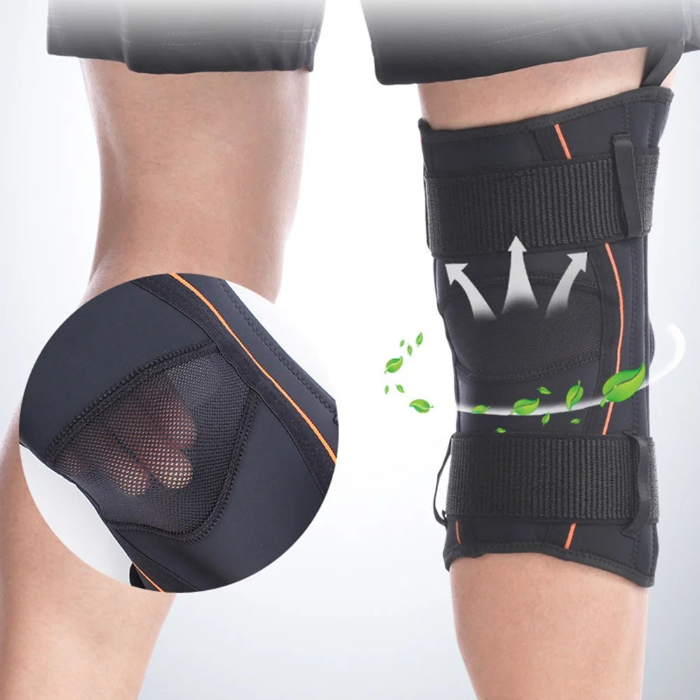 AOLIKES HX-7902 1Pc Knee Brace for Women and Men Knee Pain Reliever Patellar Knee Support with Side Stabilizers for Meniscus Tear Arthritis - M - 5