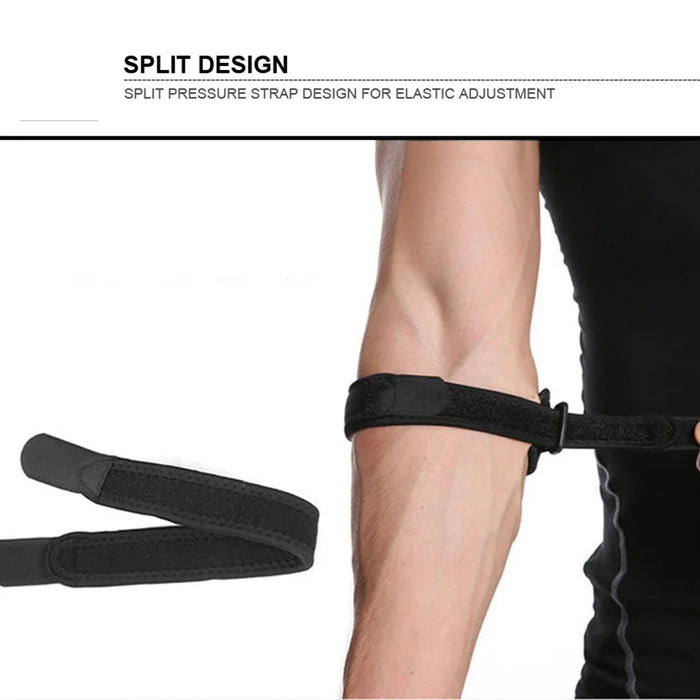 AOLIKES A-7949 1Pc Adjustable Elbow Support Sports Elbow Protector Pad Guard Strap - Black - 6