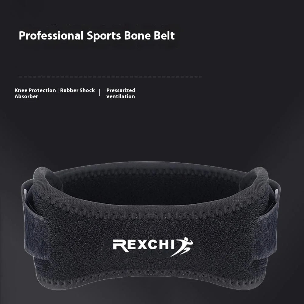 REXCHI HX13 1Pc Adjustable Sport Knee Pad Running Fitness Basketball Knee Patella Stabilizer Brace Support Strap - 2