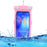 Waterproof Bag for Under 7.2-inches Cell Phone Universal Beach Pool Swimming Phone Pouch with Strap - Pink - 1