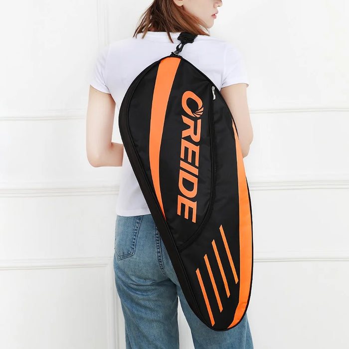 OREIDE YB1003 Tennis Racket Bag Polyester Messenger Shoulder Bag Handbag for Men, Women - Blue+Black - 5