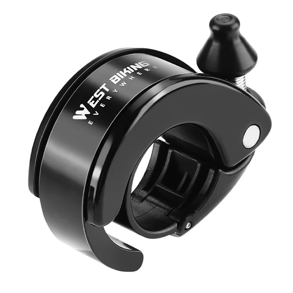 WEST BIKING YP0706054 Dolphin Shaped Bicycle Bell Concealed Mountain Bike Bell - Black - 1