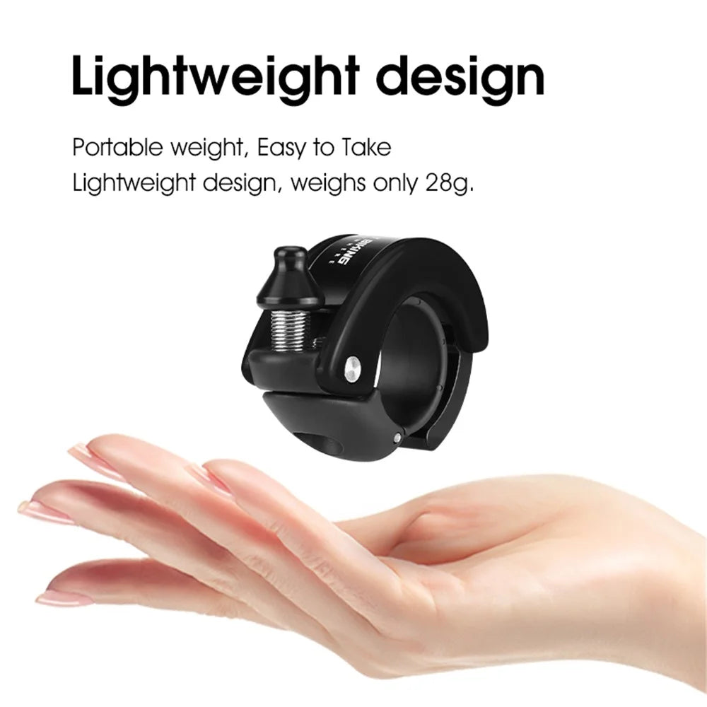 WEST BIKING YP0706054 Dolphin Shaped Bicycle Bell Concealed Mountain Bike Bell - Black - 5