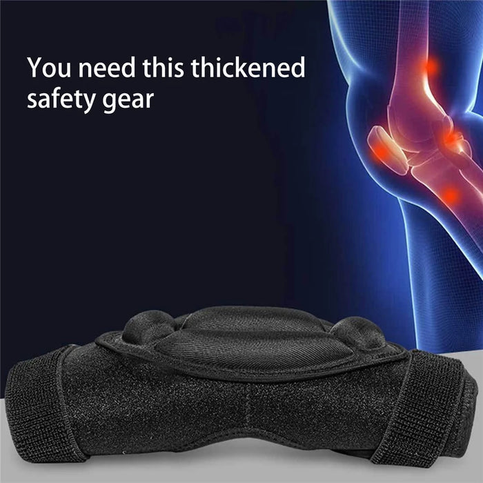 893 1 Pair Adult Skiing Knee Pads Snowboarding Protection Gears EVA Knee Protectors Shock-absorbed Cushion - 3