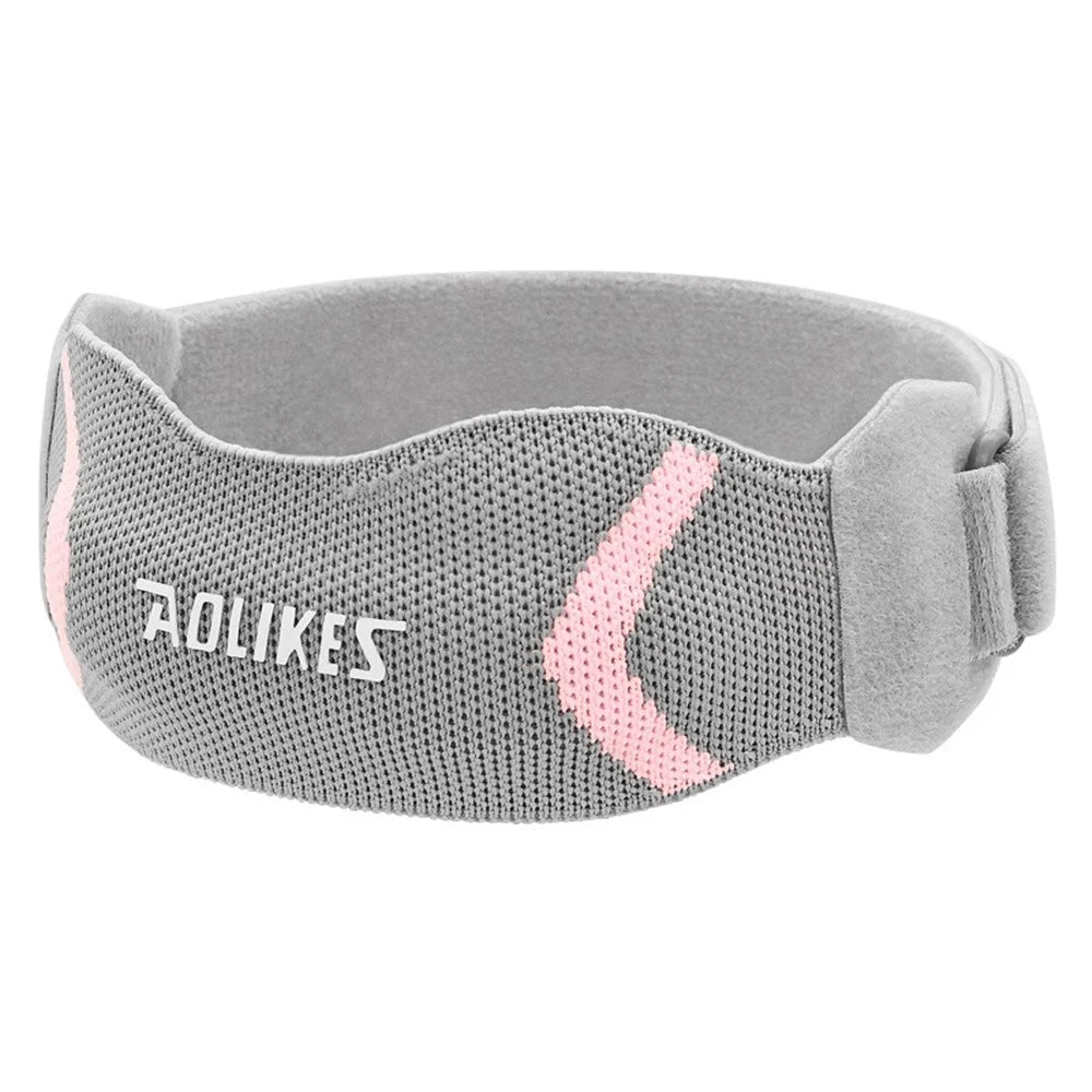 AOLIKES 8501 1Pc Patella Knee Band Adjustable Knee Protector Strap for Running Sports Cycling - Peach Pink - 1