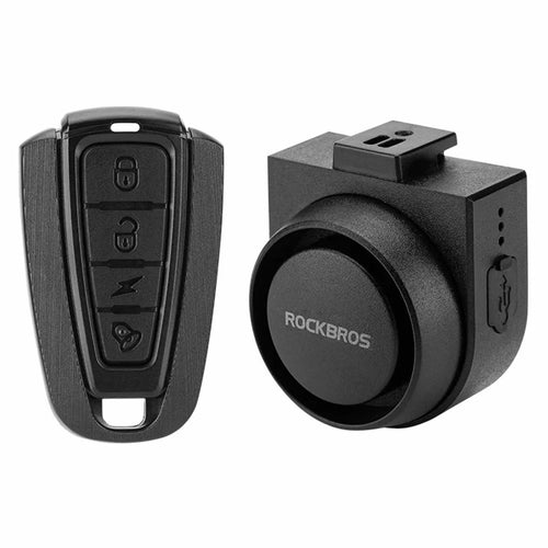 ROCKBROS Anti Theft Bicycle Bell IPX5 Waterproof Wireless Remote Control Electric Horn - 1