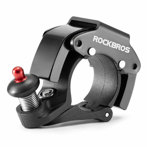 ROCKBROS Stainless Steel + Aluminum Alloy + PA Bike Bell Mountain Bicycle Loud Sound Horn - Black - 1