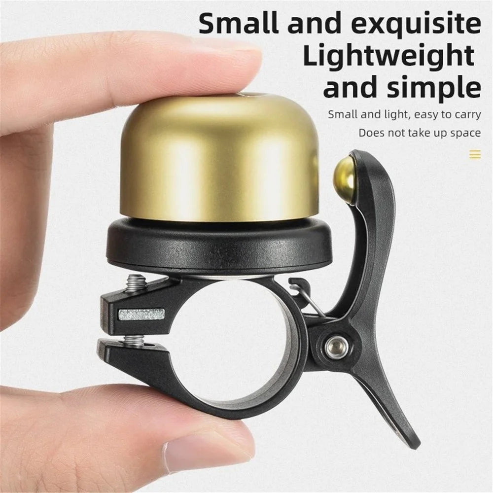 ROCKBROS BT-1 Copper Alloy Bike Bell Crisp Sound Bicycle Cycling Warning Horn - Gold - 3