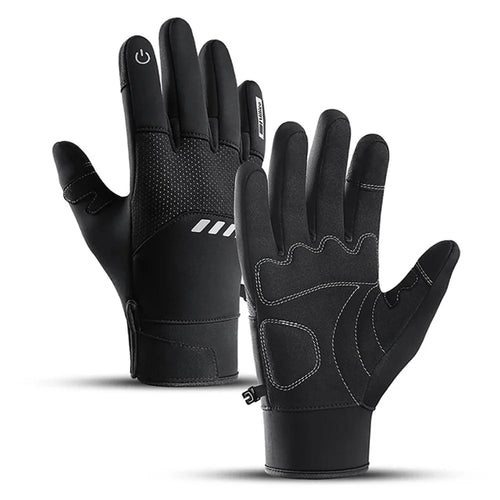 VILICO A0094 1 Pair Winter Warm Gloves Cycling Skiing Touch Screen Full Finger Gloves - Black / S - 1
