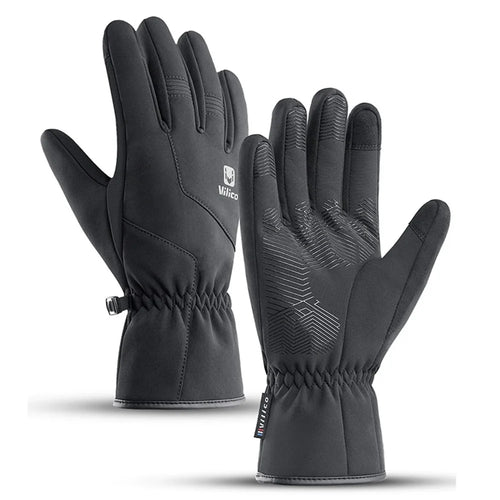 VILICO A0101 One Pair Windproof Gloves Finger Touch Screen Function Hand Protector for Cycling, Fishing - Black / S - 1