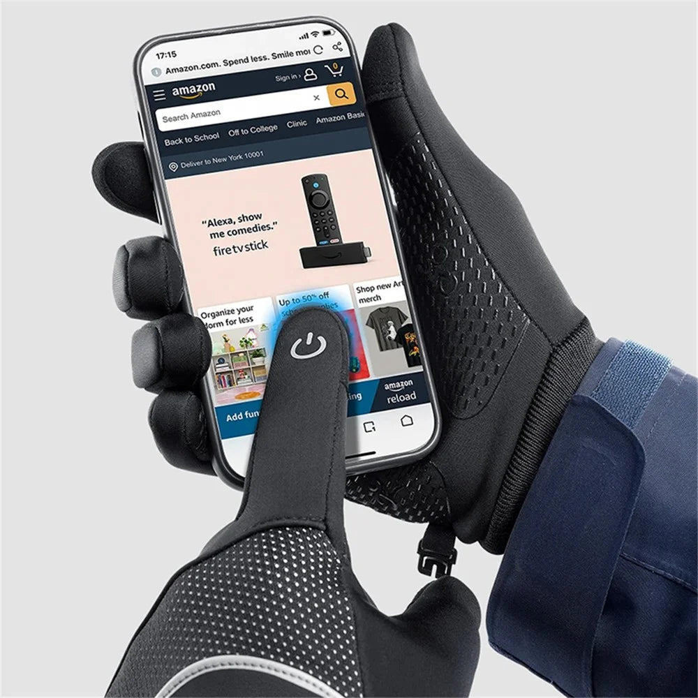 VILICO A0093 1 Pair Winter Sport Gloves Anti-skid Warm Touch Screen Full Finger Gloves - Blue / S - 7
