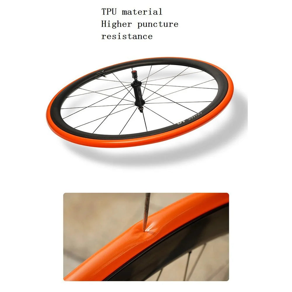 Ultra-Light Road Bike TPU Inner Tube with 2 Tire Repair Patch - 700C Presta Valve 45mm - 5