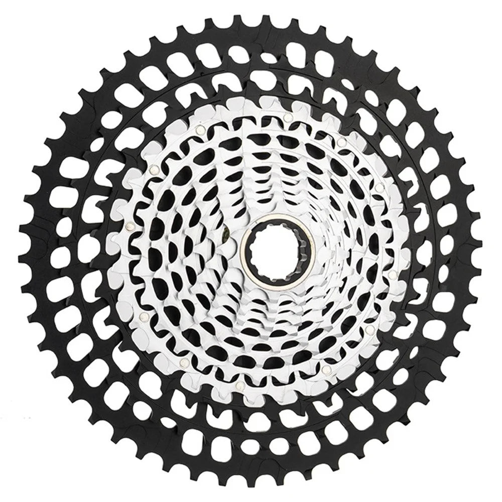 ZTTO 12-Speed 10-50T Mountain Bike XD Cassette Lightweight MTB Freewheel Sprocket - Black+Silver - 1