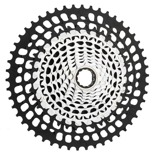 ZTTO 12-Speed 10-50T Mountain Bike XD Cassette Lightweight MTB Freewheel Sprocket - Black+Silver - 1