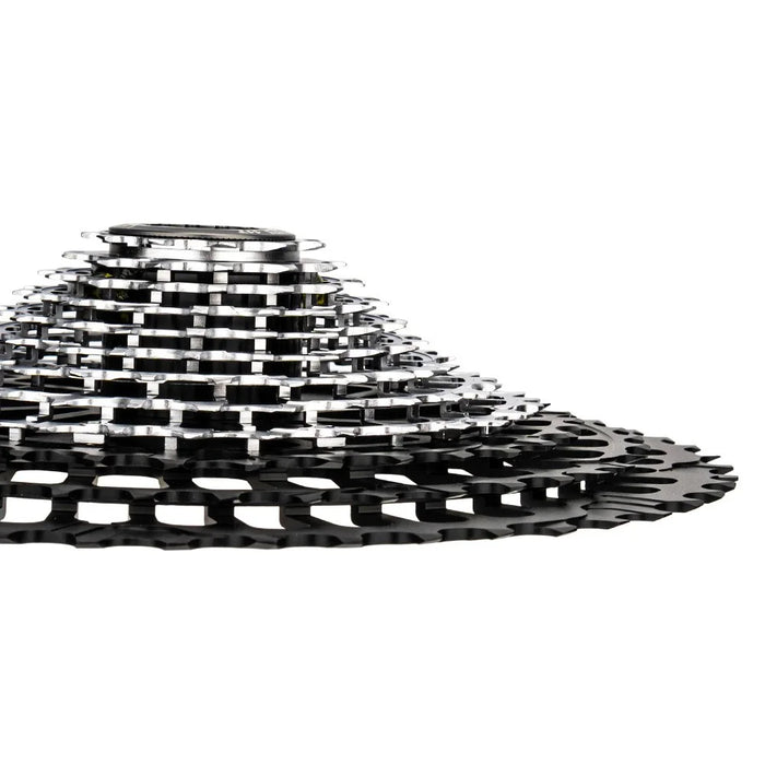ZTTO 12 Speed 11-50T Ultra Light Aluminum Alloy + Steel Mountain Bike Cassette Freewheel for HG Hub - Black+Silver - 4