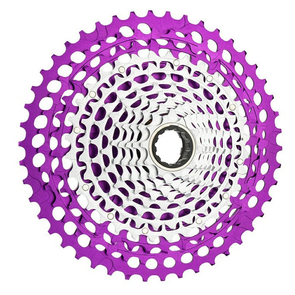 ZTTO 12-Speed 10-46T Mountain Bike XD Cassette Lightweight MTB Freewheel Sprocket - Purple+Silver - 1