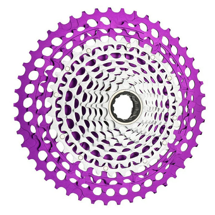 ZTTO 12-Speed 10-46T Mountain Bike XD Cassette Lightweight MTB Freewheel Sprocket - Purple+Silver - 1