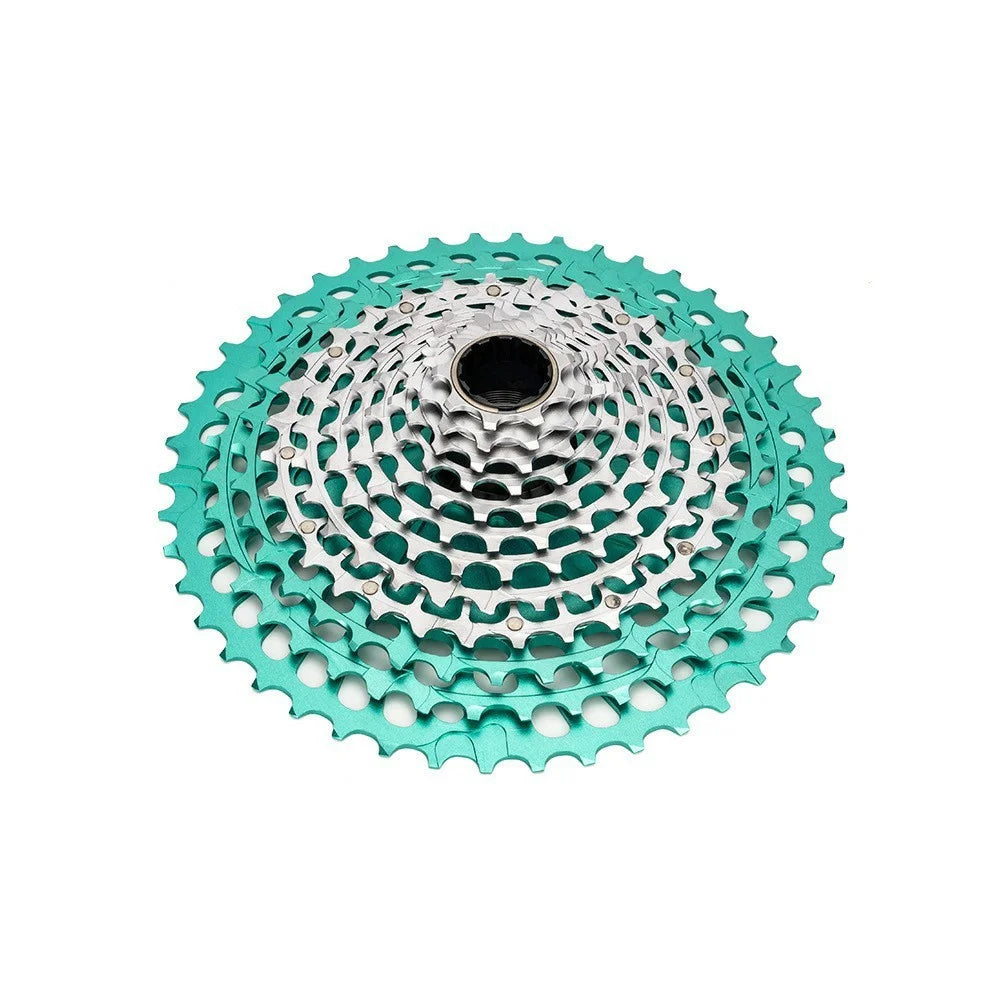 ZTTO 12-Speed 9-46T Mountain Bike XD Cassette Lightweight MTB Freewheel Sprocket - Red+Silver - 4