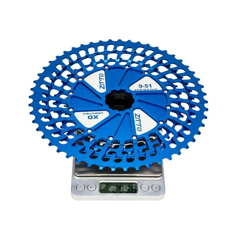 ZTTO 12-Speed 9-51T Mountain Bike XD Cassette Lightweight MTB Freewheel Sprocket - Purple+Silver - 6