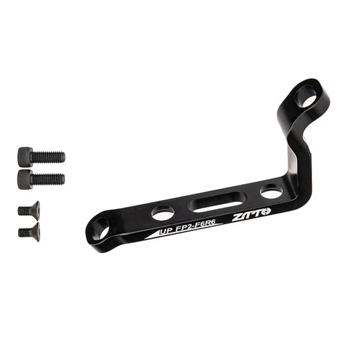 ZTTO Aluminum Alloy Post to Flat Mount Disc Brake Adapter for Road and Mountain Bikes - 160mm - 1