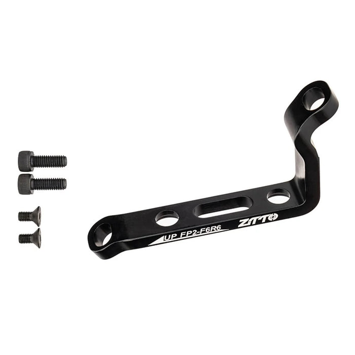 ZTTO Aluminum Alloy Post to Flat Mount Disc Brake Adapter for Road and Mountain Bikes - 160mm - 1