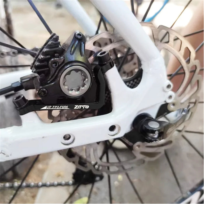 ZTTO Aluminum Alloy Post to Flat Mount Disc Brake Adapter for Road and Mountain Bikes - 160mm - 5