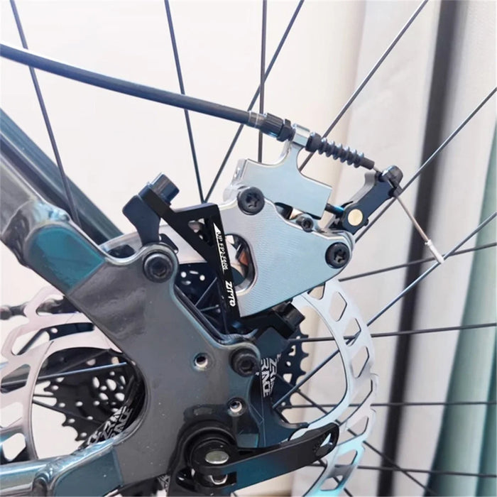 ZTTO Aluminum Alloy Post to Flat Mount Disc Brake Adapter for Road and Mountain Bikes - 160mm - 6