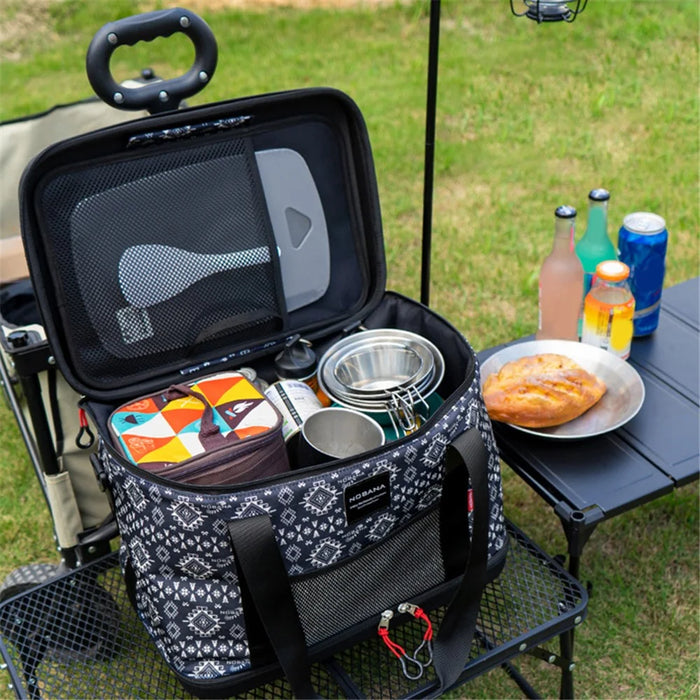 NOBANA 40L Outdoor Camping Chef Shoulder Bag Multi-function Kitchen Utensils Storage Bag Foldable Handbag - 3