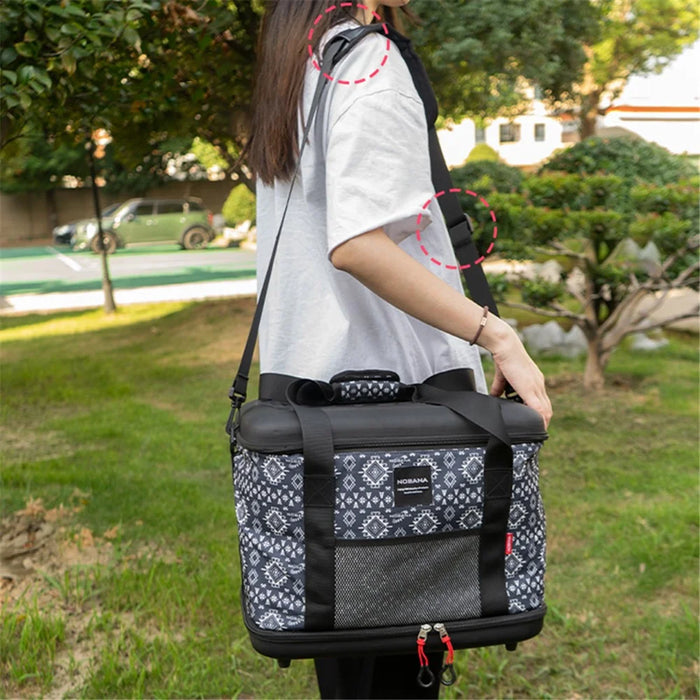 NOBANA 40L Outdoor Camping Chef Shoulder Bag Multi-function Kitchen Utensils Storage Bag Foldable Handbag - 5