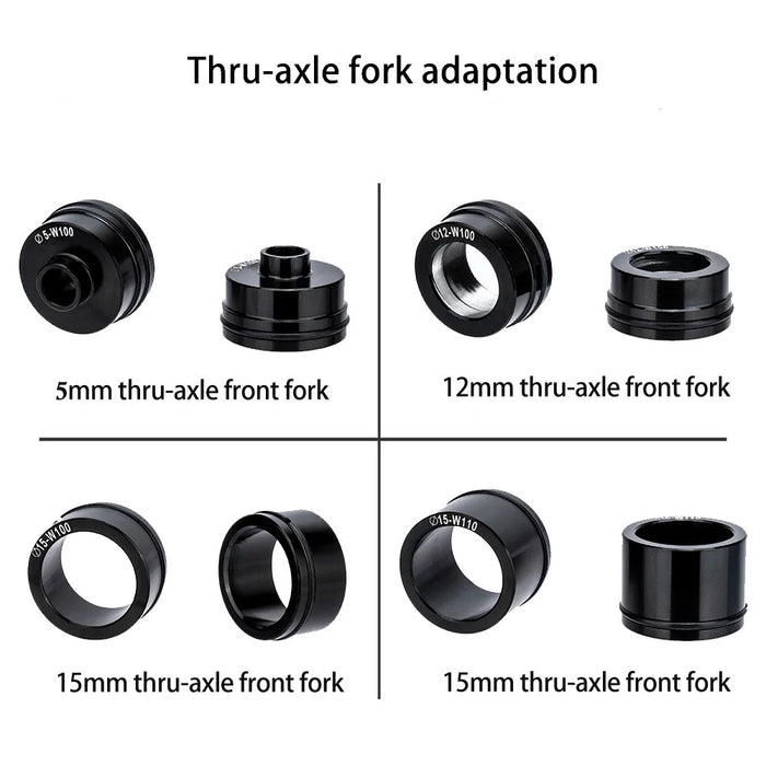 ZTTO Bike Fork Mount Quick Release Thru Axle Carriers Aluminum Alloy Bicycle Front Fork Bracket Fixed Frame - 2