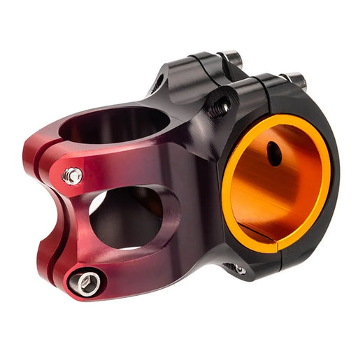 ZTTO Mountain Bike Stem Ultralight MTB Aluminum Alloy Bicycle Handlebar Stem for 31.8mm / 35mm Handlebar - Gradient Black / Red - 1
