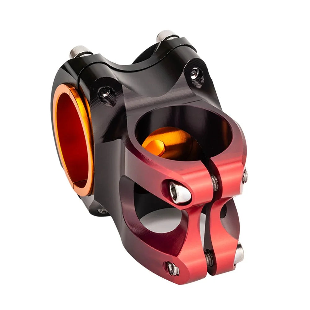 ZTTO Mountain Bike Stem Ultralight MTB Aluminum Alloy Bicycle Handlebar Stem for 31.8mm / 35mm Handlebar - Gradient Black / Red - 3