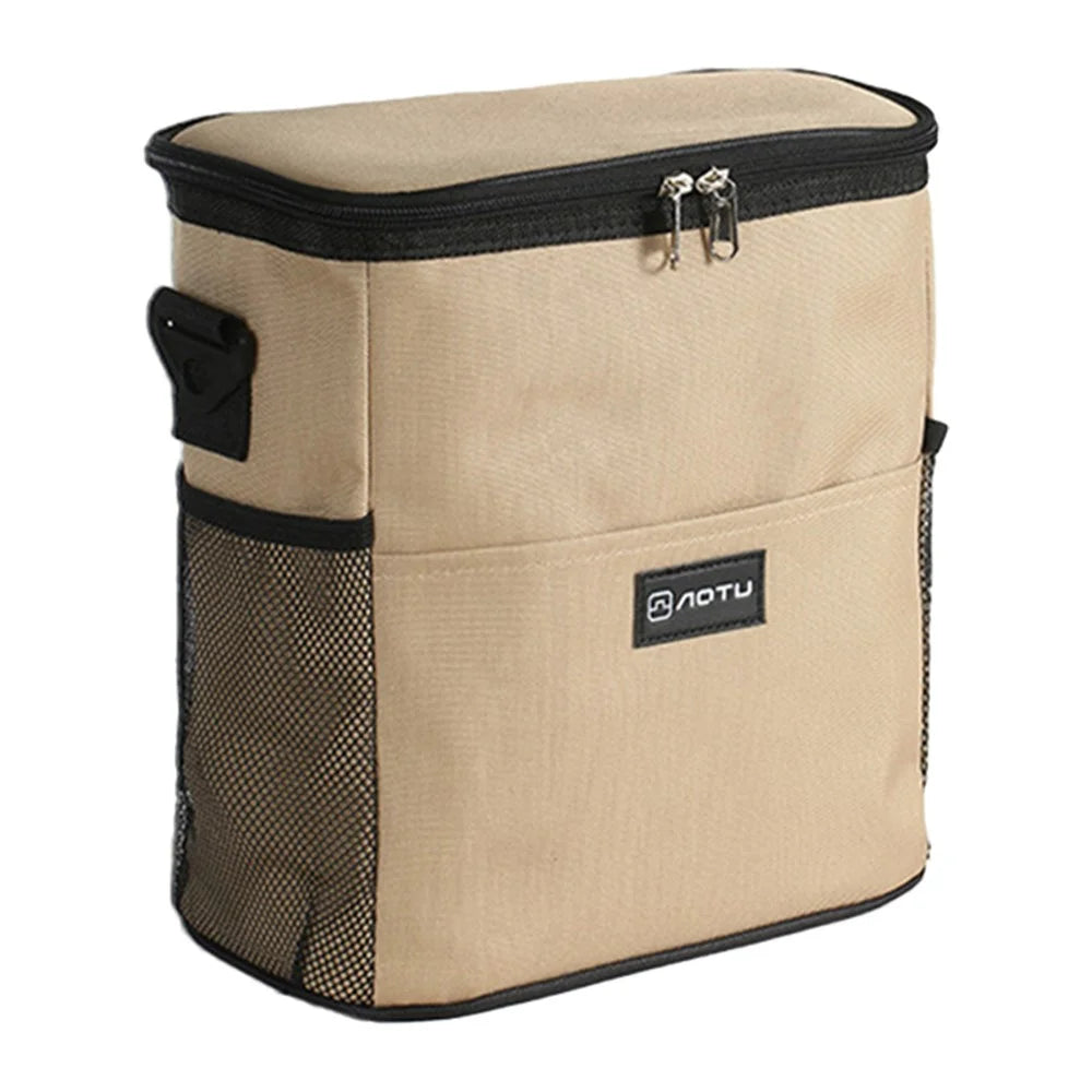 AOTU 11L Outdoor Camping Picnic Insulated Lunch Food Storage Drink Cooling Bag with Shoulder Strap - 1