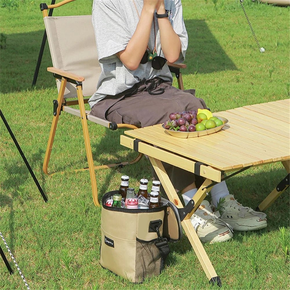 AOTU 11L Outdoor Camping Picnic Insulated Lunch Food Storage Drink Cooling Bag with Shoulder Strap - 3
