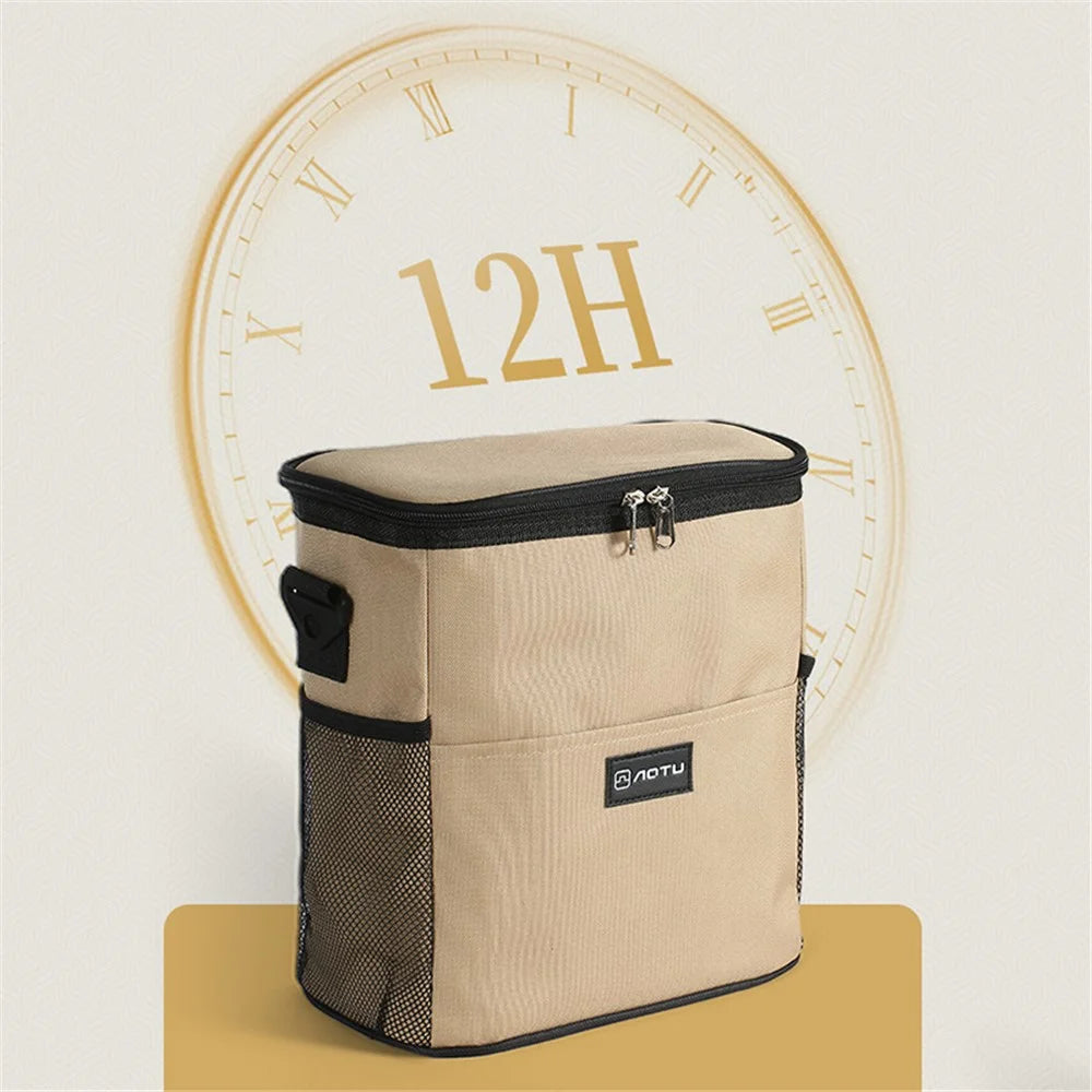 AOTU 11L Outdoor Camping Picnic Insulated Lunch Food Storage Drink Cooling Bag with Shoulder Strap - 6