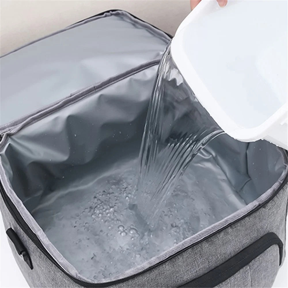 AOTU 10L Outdoor Picnic Thickened Insulated Bag Food Storage Drink Cooling Handbag - 4
