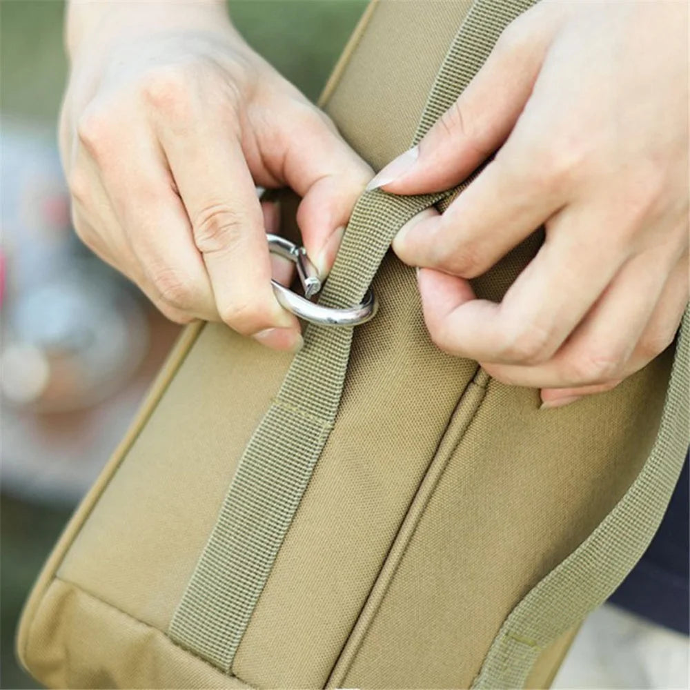 RZAHUAHU YA583 Portable Polyester Camping Tools Storage Bag Flashlight Tableware Tote Bag - 3