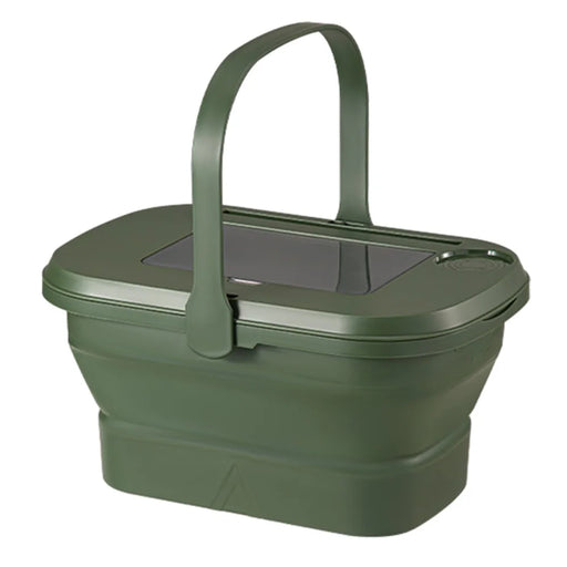 AOTU Multi-Function Outdoor Picnic Basket with Collapsible Table Water Basket - Army Green - 1