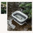 AOTU Multi-Function Outdoor Picnic Basket with Collapsible Table Water Basket - Army Green - 4