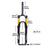 ZTTO ZT-01 Mountain Bike Front Fork Alloy Air Pressure Shock Absorption Front Fork - 27.5-inch - 2