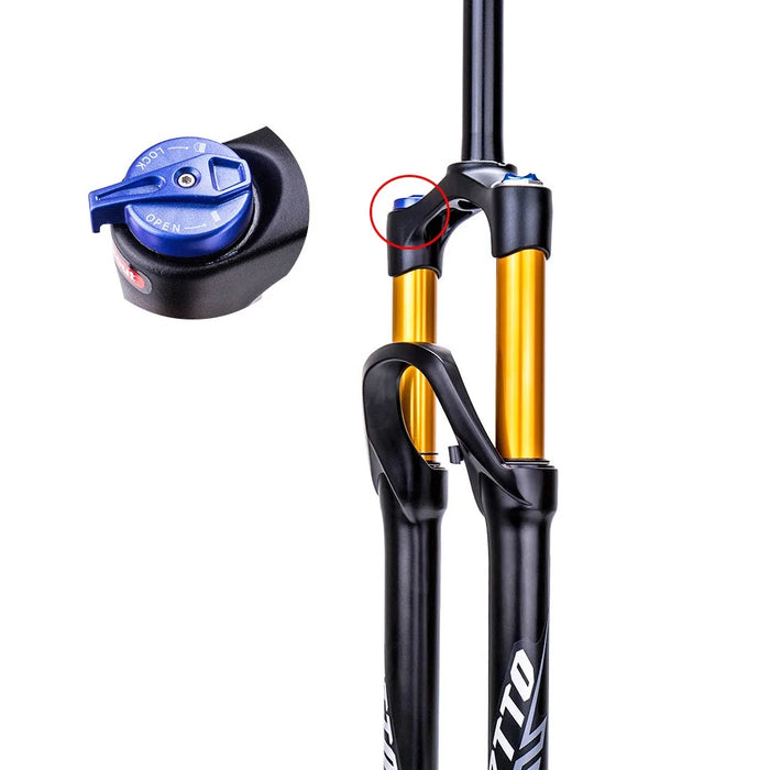 ZTTO ZT-01 Mountain Bike Front Fork Alloy Air Pressure Shock Absorption Front Fork - 27.5-inch - 4