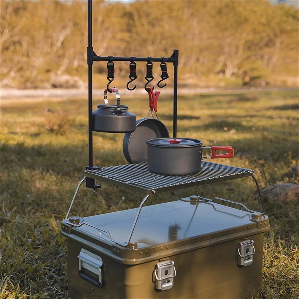 MOUNTAINHIKER Picnic Pot + Pan + Teapot Cookware Set for Hiking Camping Fishing Outdoors (No FDA Certificate, BPA-free) - 5