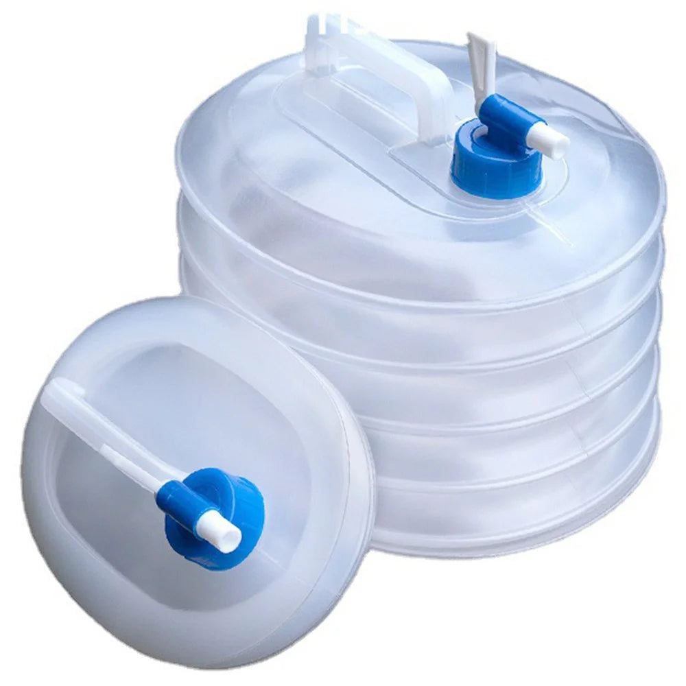 HALIN HW315 Collapsible Water Container 10L+15L Portable Water Storage Jug Food Grade Water Carrier with Spigot for Outdoors Camping Hiking Emergency (No FDA Certificate, BPA-free) - 1