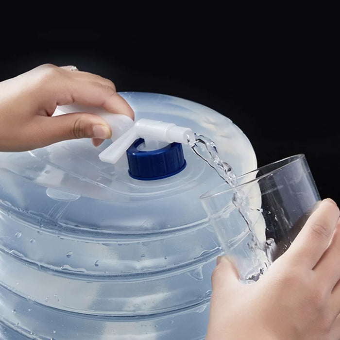 HALIN HW315 Collapsible Water Container 10L+15L Portable Water Storage Jug Food Grade Water Carrier with Spigot for Outdoors Camping Hiking Emergency (No FDA Certificate, BPA-free) - 4