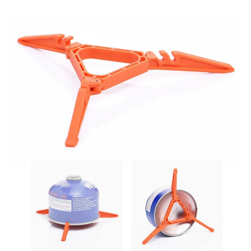WSS-709 Gas Tank Bracket Outdoor Camping Stove Bottle Shelf Tool Folding Tripod - 1