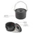 HALIN DS-700 Outdoor Camping Pot Set 5-6 People Frying Pan Kettle Hanging Pot Plastic Bowl Kit (BPA-Free, No FDA Certified) - 6